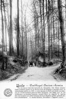 carte postale ancienne de Uccle Crabbegat - Ancien chemin