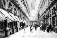 carte postale de Bruxelles Intérieur des Galeries St Hubert