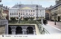 carte postale de Bruxelles Place des Martyrs - La Crypte