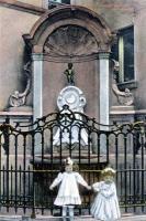 postkaart van Brussel Fontaine de Manneken-Pis