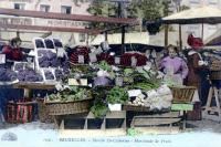 postkaart van Brussel Marché Ste Catherine - Marchande de Fruits