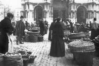 carte postale de Bruxelles Le Marché place Sainte Catherine