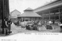 postkaart van Brussel Vue intérieure du Marché aux Poissons