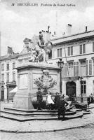 carte postale de Bruxelles Fontaine du Grand Sablon