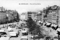 carte postale de Bruxelles Place du Grand Sablon