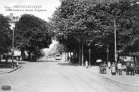 carte postale ancienne de Uccle Place Vanderkindere et Avenue Brugmann