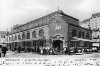 carte postale de Bruxelles Le Marché Saint-Géry