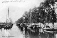 carte postale de Bruxelles Allée verte et Canal de Willebroeck