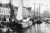 carte postale de Bruxelles Quai au Foin