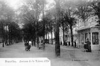 carte postale de Bruxelles Avenue de la Toison d'Or