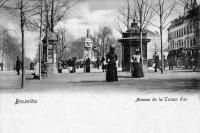 carte postale de Bruxelles Avenue de la Toison d'or