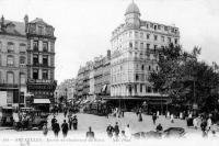 carte postale de Bruxelles Entrée du Boulevard du Nord (Adolphe Max de nos jours)