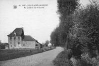 carte postale ancienne de Woluwe-St-Lambert Au bord de la Woluwe