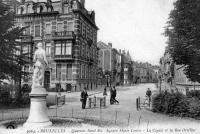 carte postale de Bruxelles Square Marie-Louise - La Cigale et la rue Ortélius