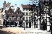postkaart van Brussel Petit Sablon - Cabaret au roy d'Espagne
