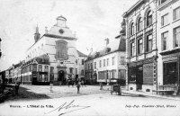 carte postale ancienne de Wavre L'Hôtel de ville