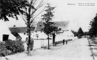 carte postale ancienne de Waterloo Ferme da la Haie-Sainte