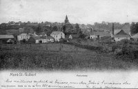 carte postale ancienne de Mont-St-Guibert Panorama