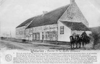 carte postale ancienne de Waterloo Ferme de la Belle-Alliance