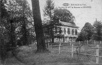 carte postale ancienne de Houtain-le-Val Pavillon de Mme la Baronne de Crawez