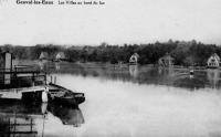 carte postale ancienne de Genval Les villas au bord du lac