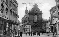 carte postale ancienne de Wavre Place de l'hôtel de ville