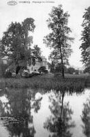 carte postale ancienne de Wisbecq Paysage au château