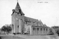 carte postale ancienne de La Hulpe L'église