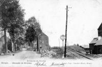 carte postale ancienne de Bierges Chaussée de Nivelles