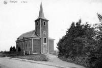 carte postale ancienne de Bierges L'église