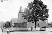 carte postale ancienne de Céroux-Mousty Mousty - L'église