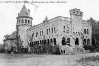 carte postale ancienne de Genval Etablissement des eaux minérales