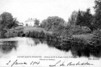 carte postale ancienne de Court -St-Etienne Château de M. le Comte Goblet d'Alviella - Vue sur le château