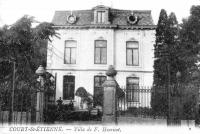 carte postale ancienne de Court-Saint-Etienne Villa de F. Henricot