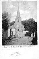 carte postale ancienne de Court-Saint-Etienne L'Eglise