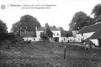 carte postale ancienne de Waterloo Intérieur de la ferme de Hougoumont