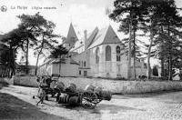 carte postale ancienne de La Hulpe L'Eglise restaurée