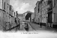 carte postale ancienne de Wavre Quai aux huitres