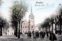 carte postale ancienne de Nivelles Place Saint Paul