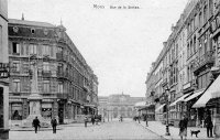 carte postale ancienne de Mons Rue de la Station
