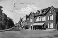 carte postale ancienne de Enghien Rue de la Station