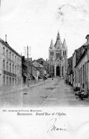carte postale ancienne de Bonsecours Grand'Rue et l'Eglise