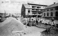 carte postale ancienne de Couillet Usines métallurgiques du Hainaut.