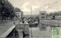 carte postale ancienne de Tournai Pont des Trous