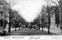 carte postale ancienne de Charleroi Boulevard Audent