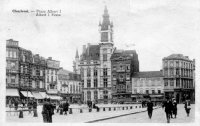 carte postale ancienne de Charleroi Place Albert Ier