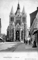 carte postale ancienne de Bonsecours L'église