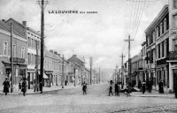carte postale ancienne de La Louvière Rue Hamoir