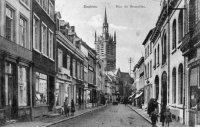 carte postale ancienne de Enghien Rue de Bruxelles