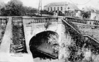 carte postale ancienne de Enghien Pont de la Dodane